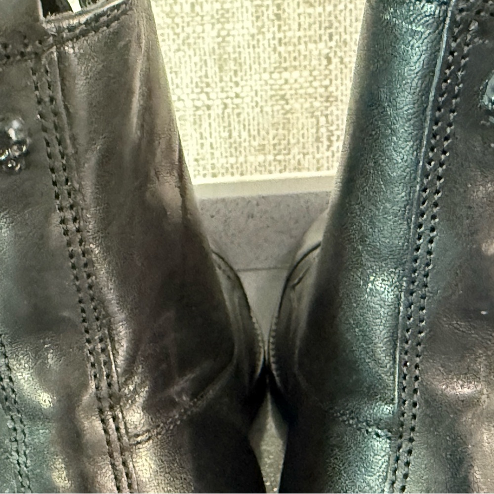 New! The Kooples Black Leather Lace-Up Combat Boots. FR 41/US 10 - Picture 10 of 10
